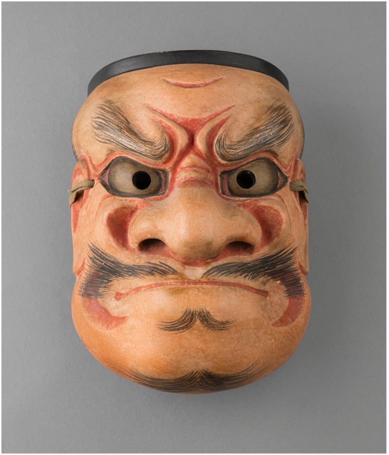 Noh Mask "O-beshimi" - Male Mask / 能面 大べし見 男面