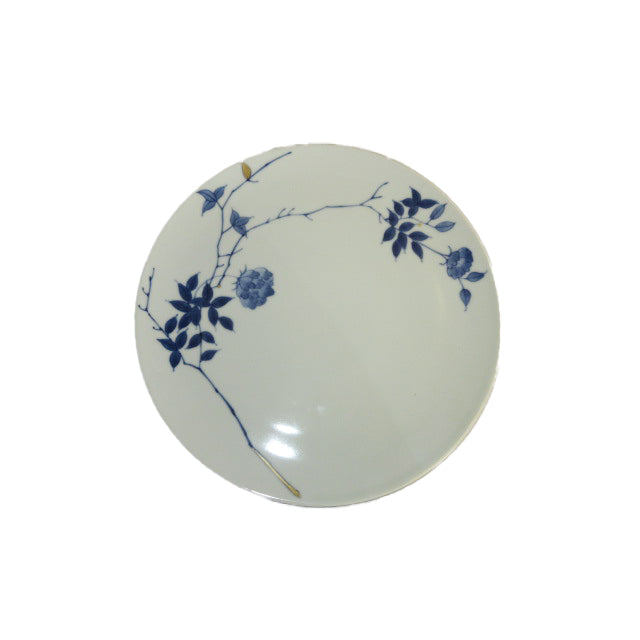 Gold-accented Rose Painting 26cm JB Plate / 金彩バラ絵26cmJBプレート