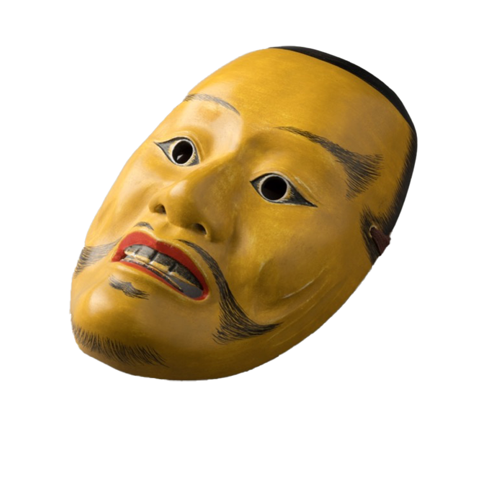 Noh Mask "Heida" - Middle-Aged Male Mask / 能面 平太(へいだ) 男面