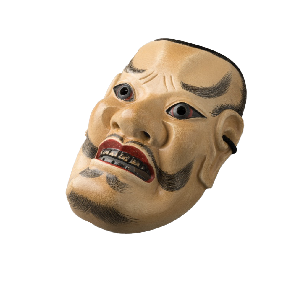 Noh Mask "Tenjin" - Buddha Mask / 能面 天神 仏面