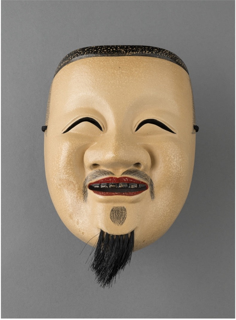 Noh mask "Enmei Kanjya" man mask / 能面 延命冠者 男面