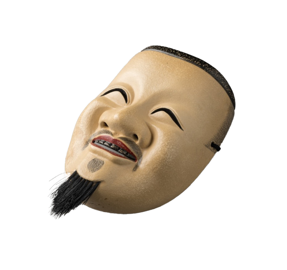 Noh mask "Enmei Kanjya" man mask / 能面 延命冠者 男面