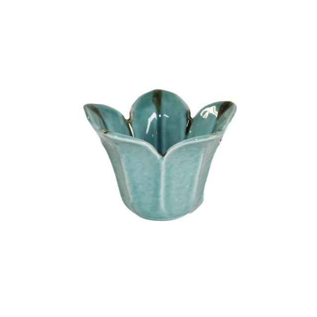 Green Lily-shaped Small Bowl 緑百合型小鉢