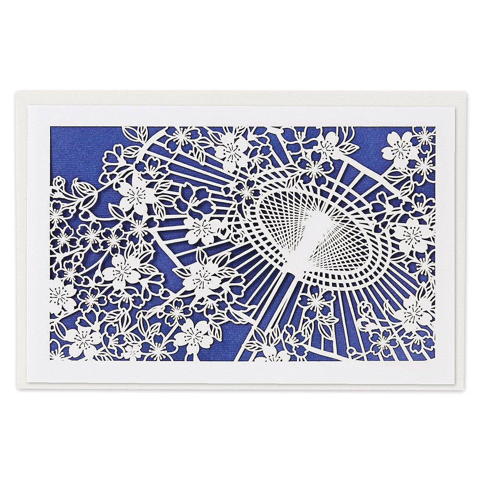 Letter - Japanese Umbrella and Flower Weave -