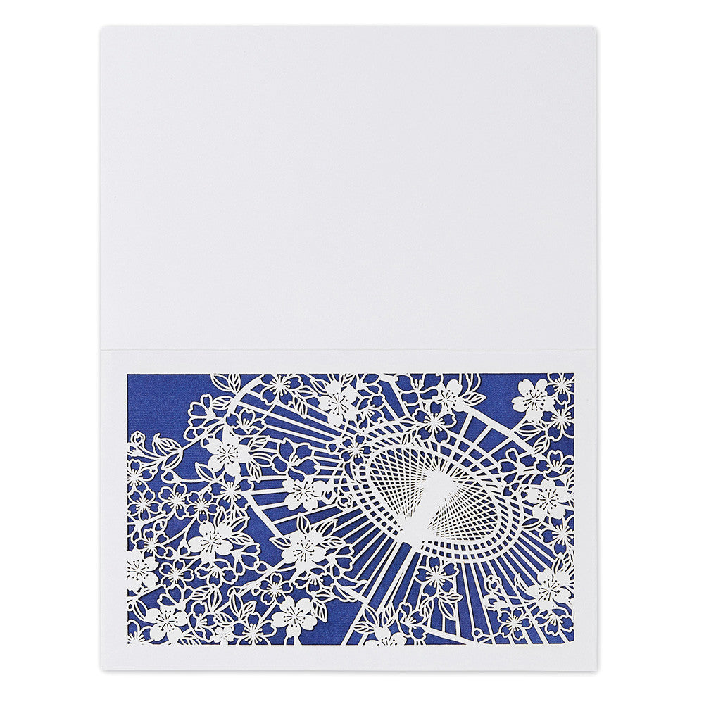 Letter - Japanese Umbrella and Flower Weave -