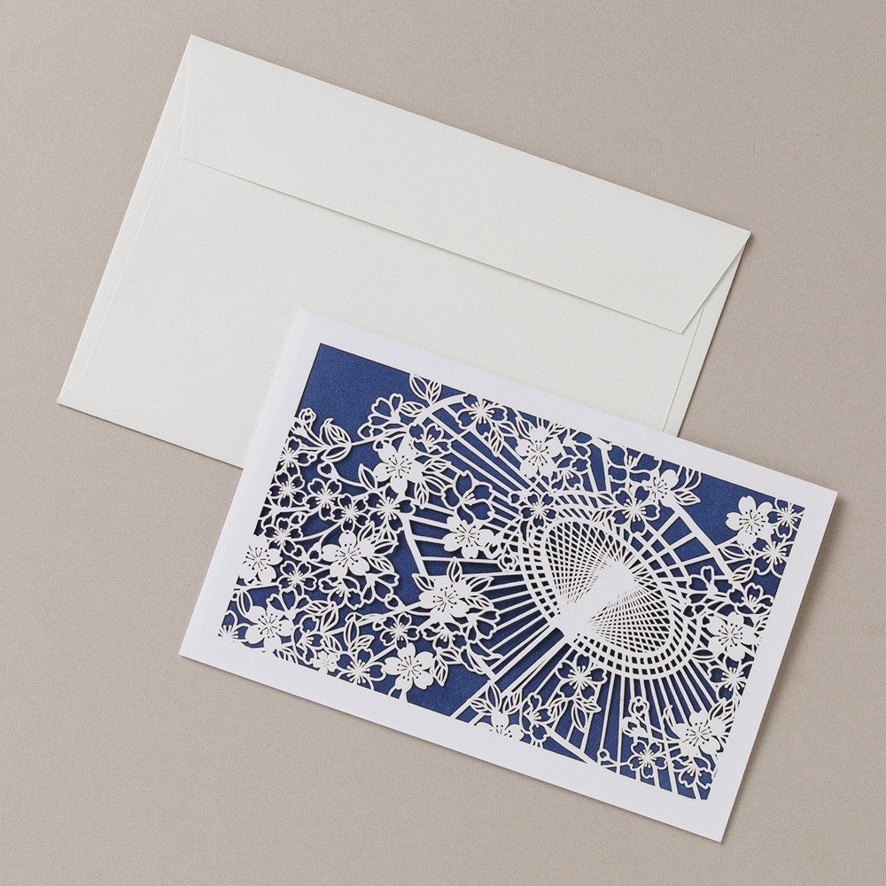 Letter - Japanese Umbrella and Flower Weave -