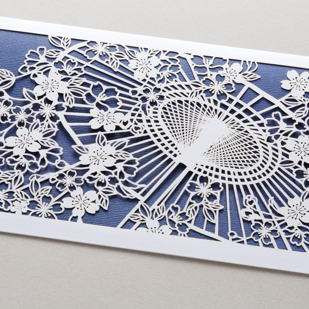 Letter - Japanese Umbrella and Flower Weave -