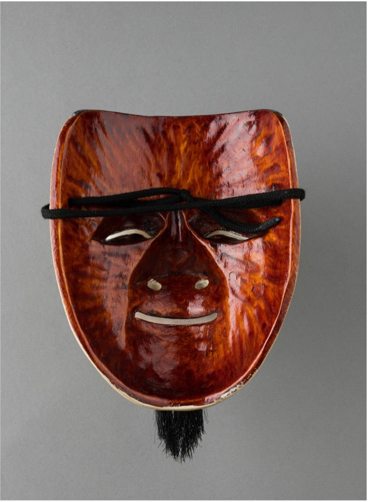 Noh Mask "Enmei Kanja" Male Mask / 能面 延命冠者 男面