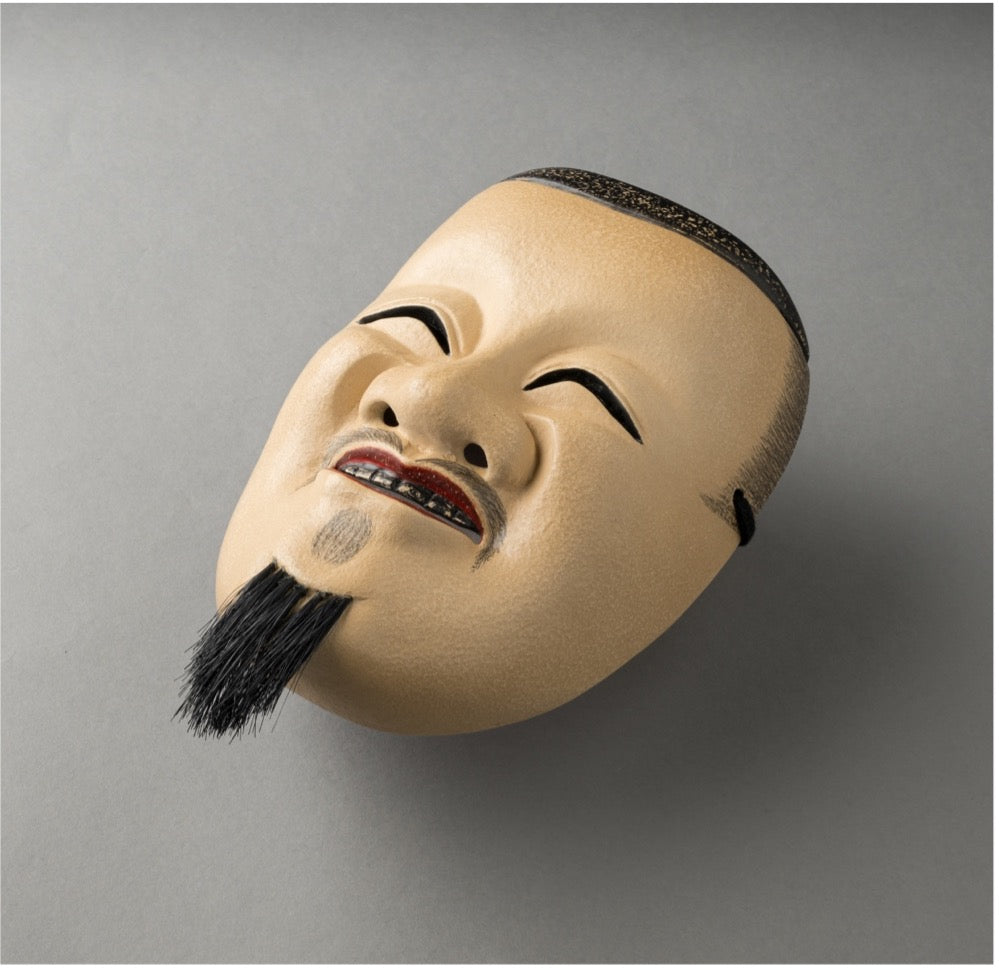 Noh Mask "Enmei Kanja" Male Mask / 能面 延命冠者 男面