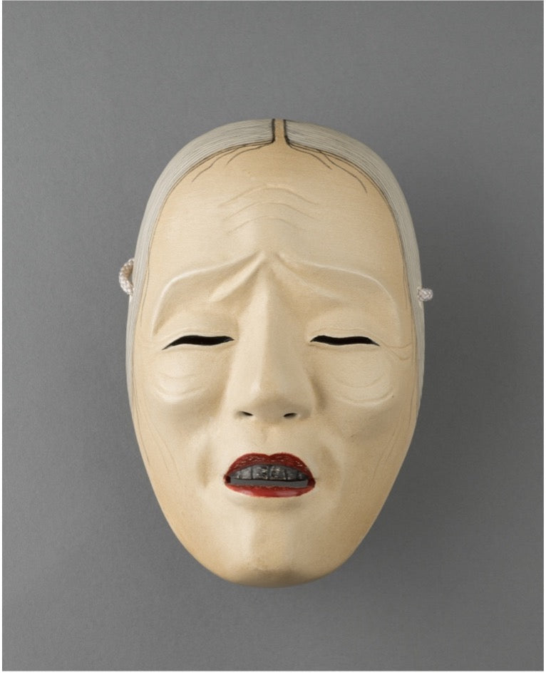 Noh Mask "Ubame" - Female Mask / 能面 姥(うば) 女面