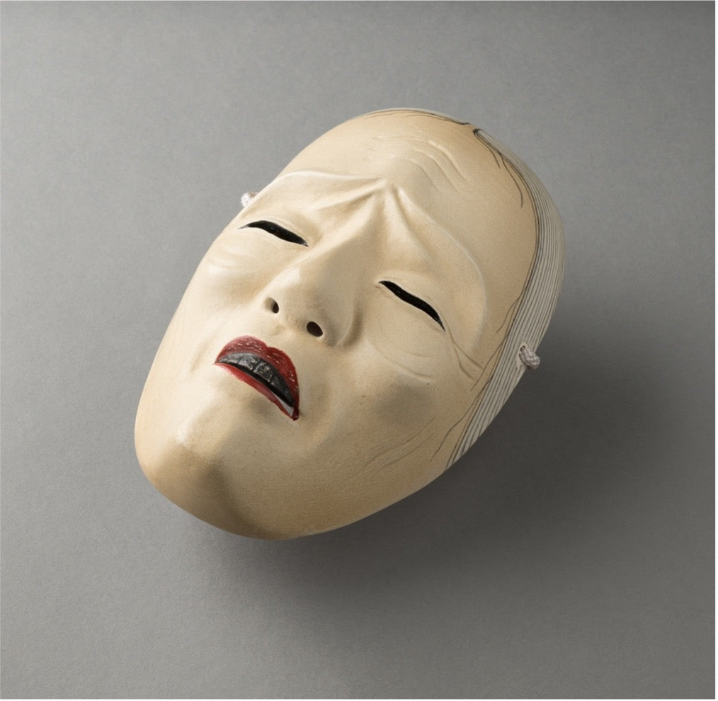 Noh Mask "Ubame" - Female Mask / 能面 姥(うば) 女面