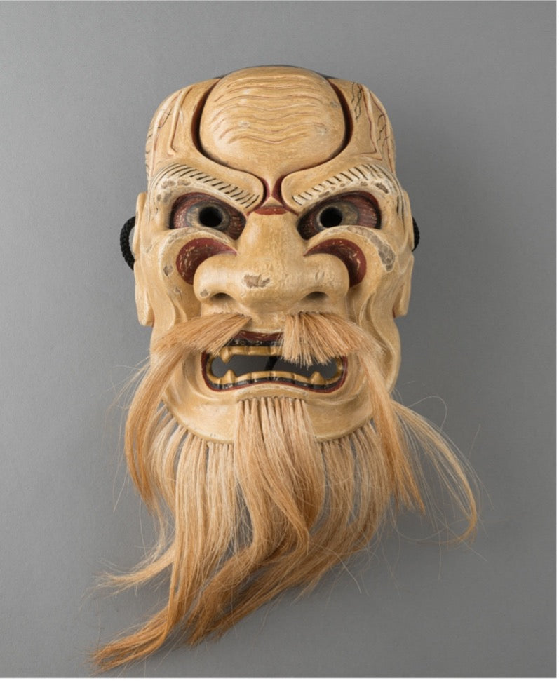Noh mask "Hanakobu Akujō" / 能面 鼻瘤悪尉(はなこぶあくじょう) 鬼面