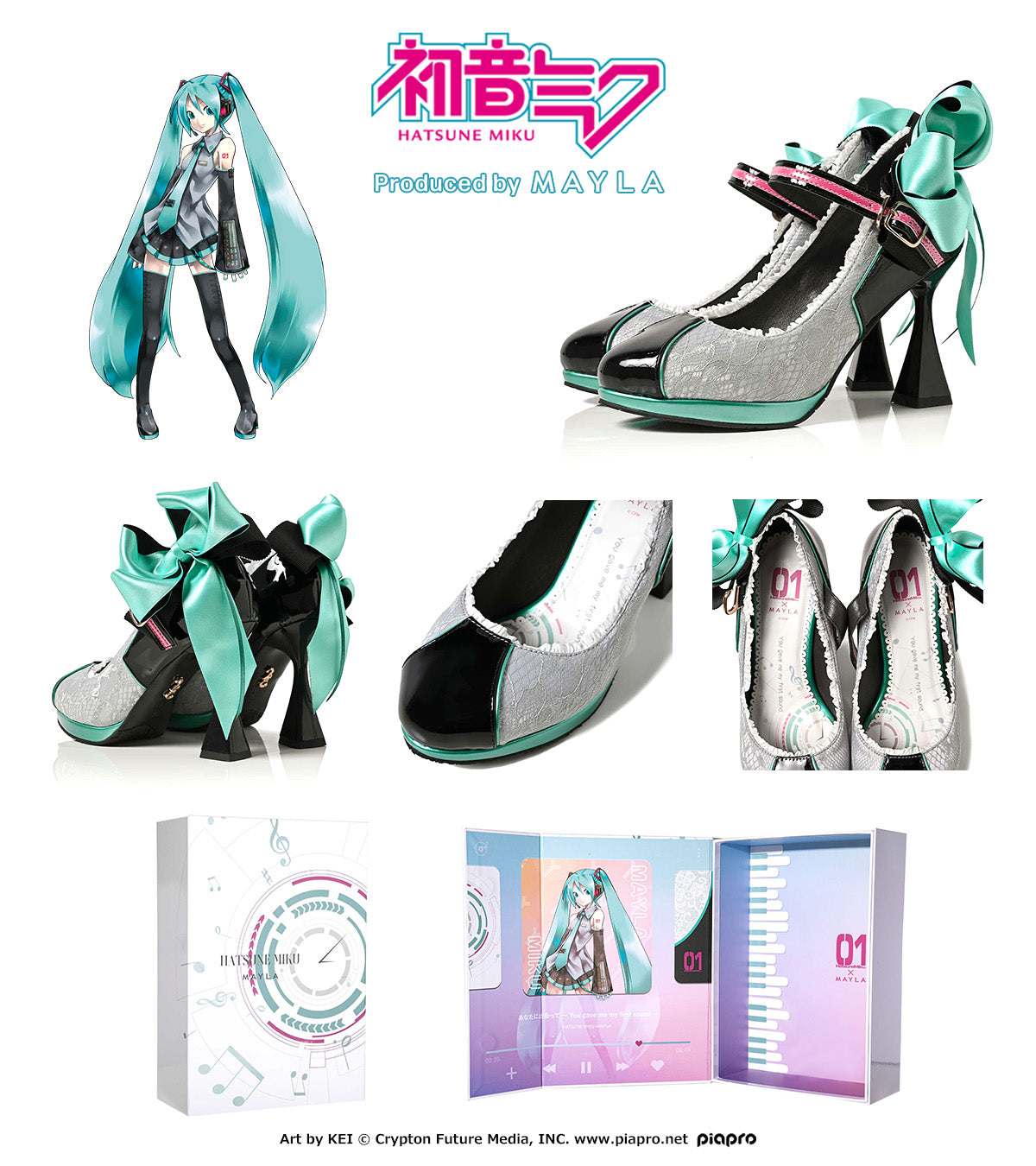 HATSUNE MIKU ICONIQUE SHOES OBJET PUMPS