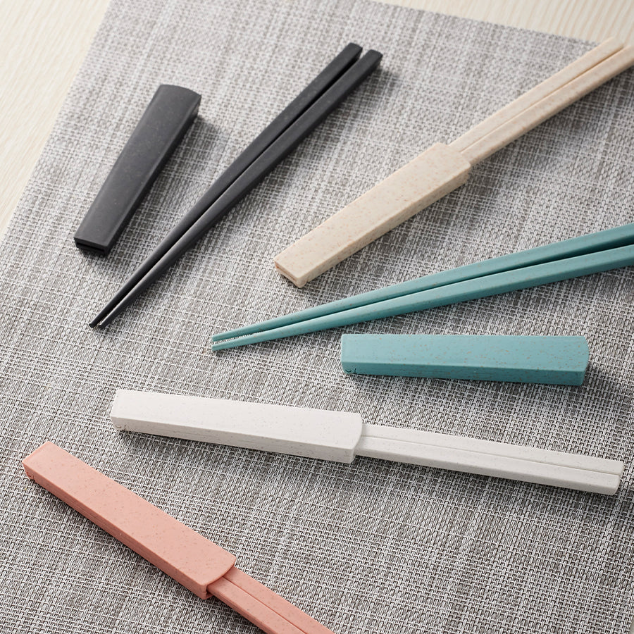 Chopsticks with Cap (Bamboo Fiber Insert Type)