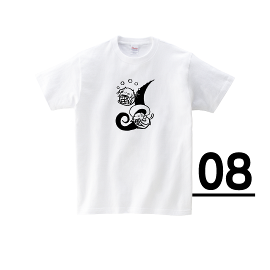 “Honkun’s Cat”  T-Shirts White