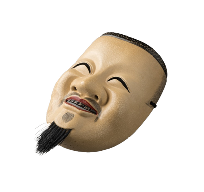 Noh mask "Enmei Kanjya" man mask /  能面　延命冠者　 男面