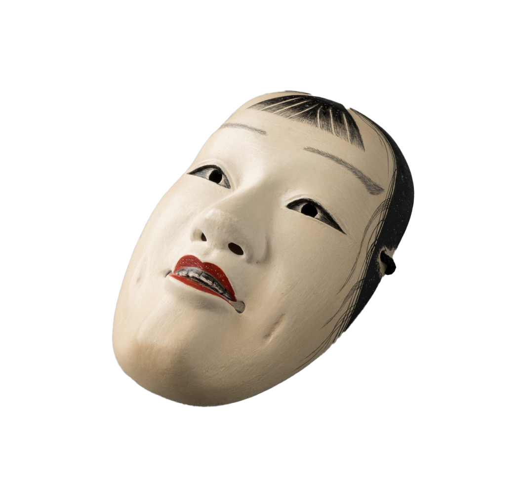 Noh Mask "O-kasshiki" - Male Mask / 能面　大喝食(おおかっしき)　 男面