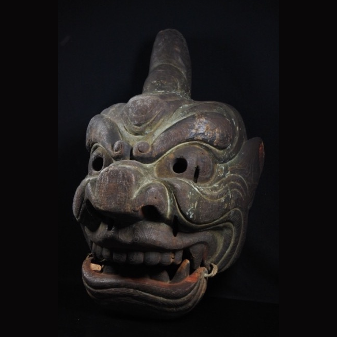 One-Horned Divine Mask 一角鬼神面