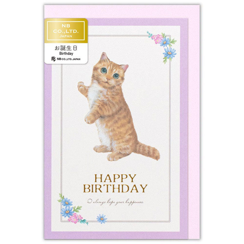 Cute cat Birthday card