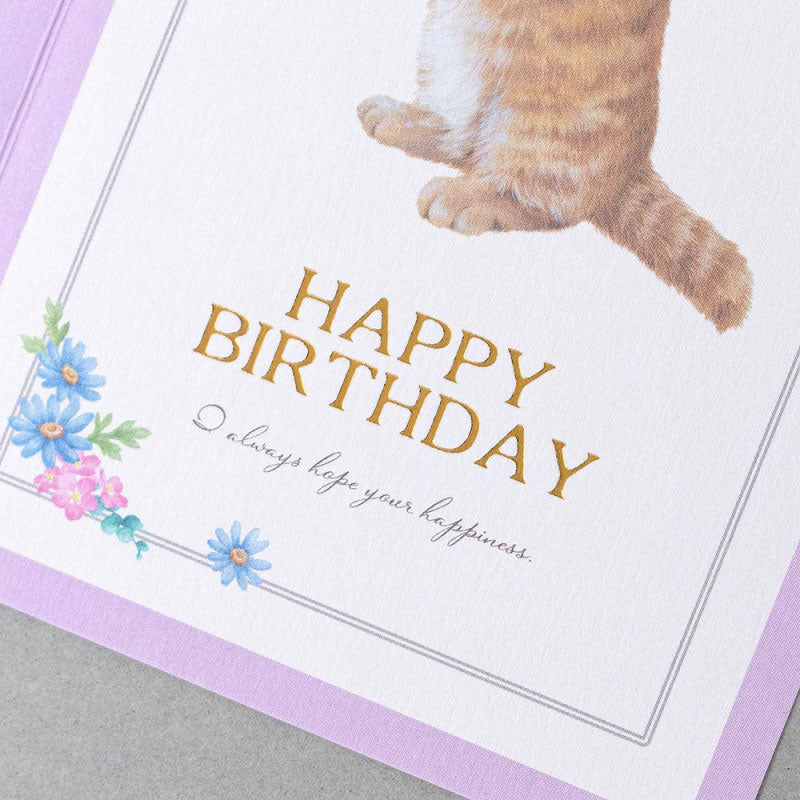 Cute cat Birthday card