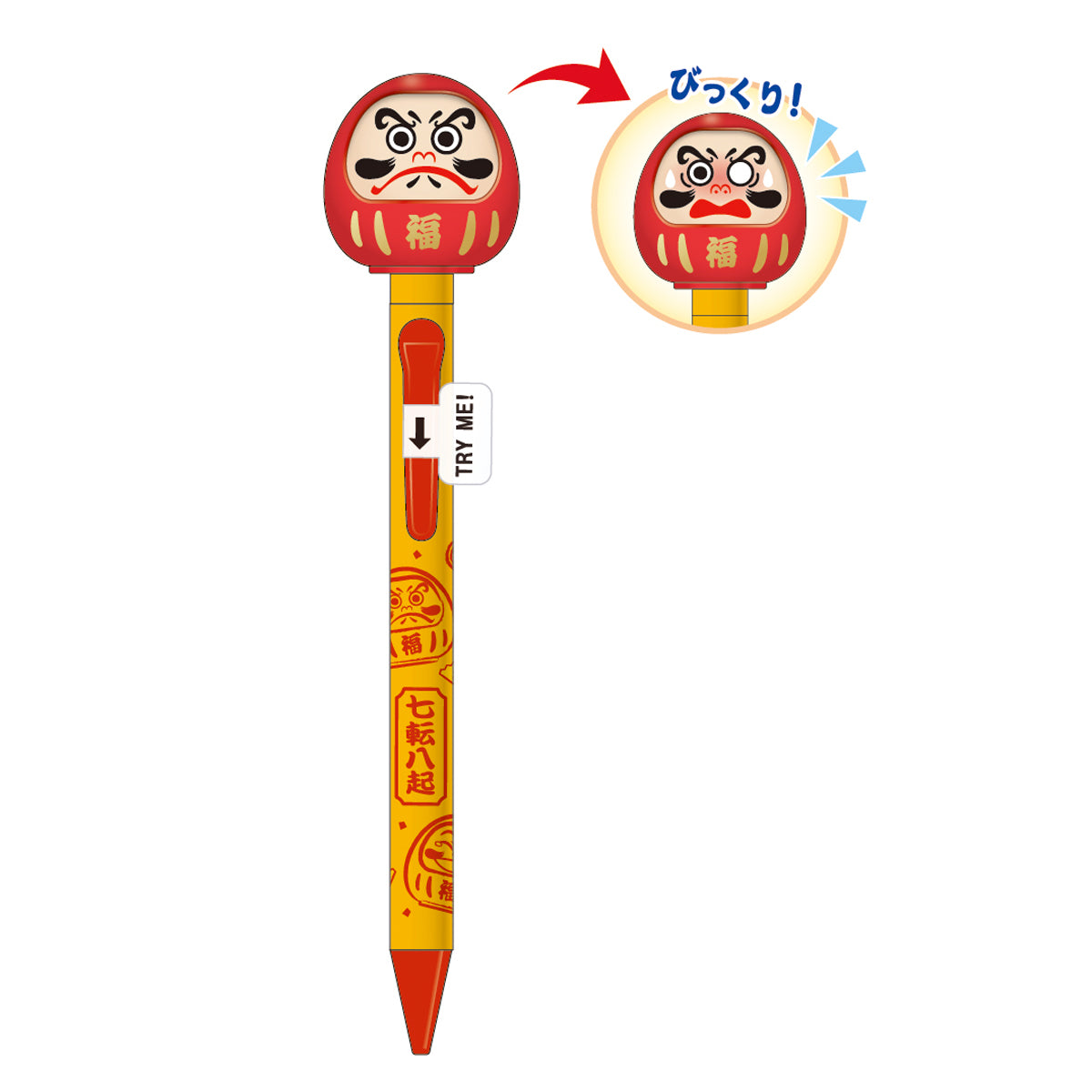 Daruma action pencil / だるまｱｸｼｮﾝﾍﾟﾝ