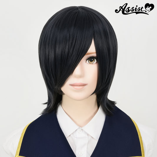 Cosplay Wig - Natural Layered Type - Smoke Black