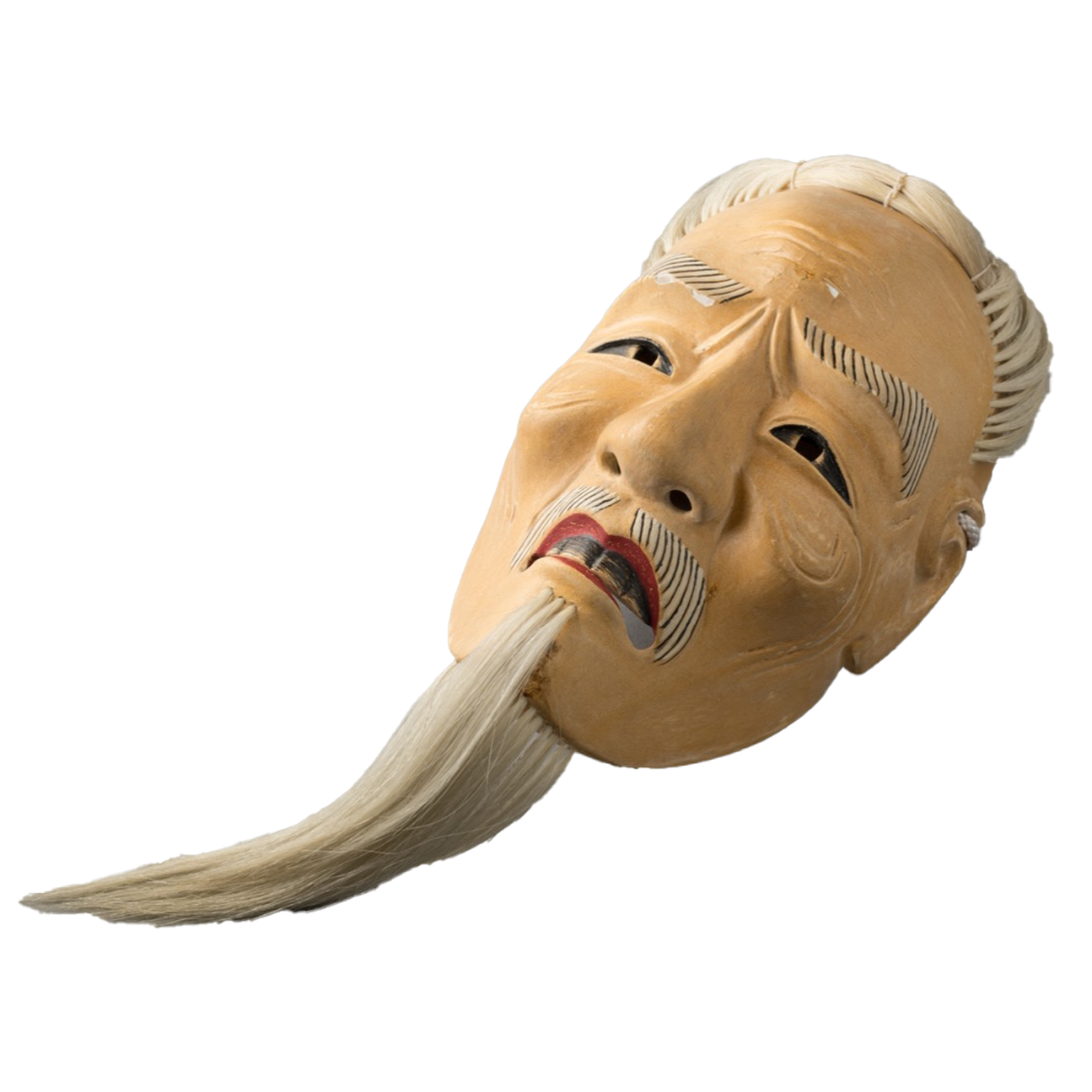 Noh Mask "Kojo" - Young Officer Mask / 能面　 小尉(こじょう)  尉面