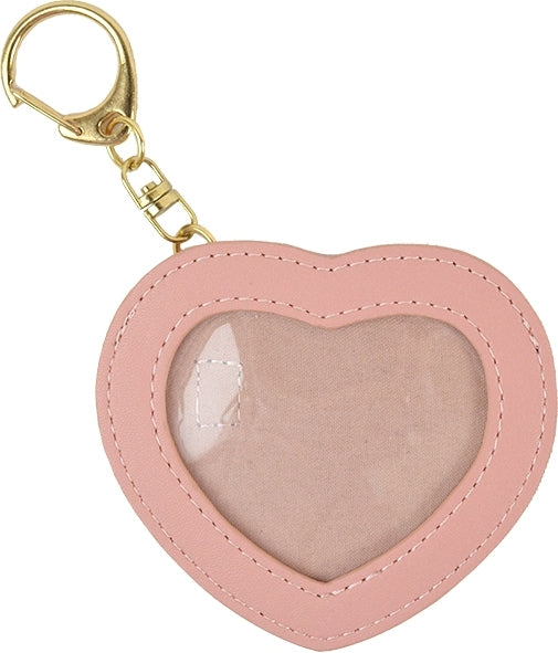 Heart-Shaped Can Badge Keychain