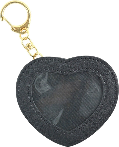 Heart-Shaped Can Badge Keychain