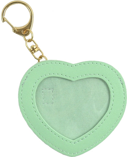 Heart-Shaped Can Badge Keychain