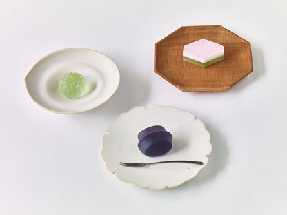 Gabei 画餅 Glass wagashi, Japanese sweet