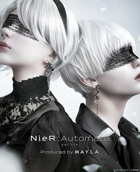 NieR:Automata-Inspired Earrings Ver1.1a ICONIQUE EAR OBJET 2B / 9s